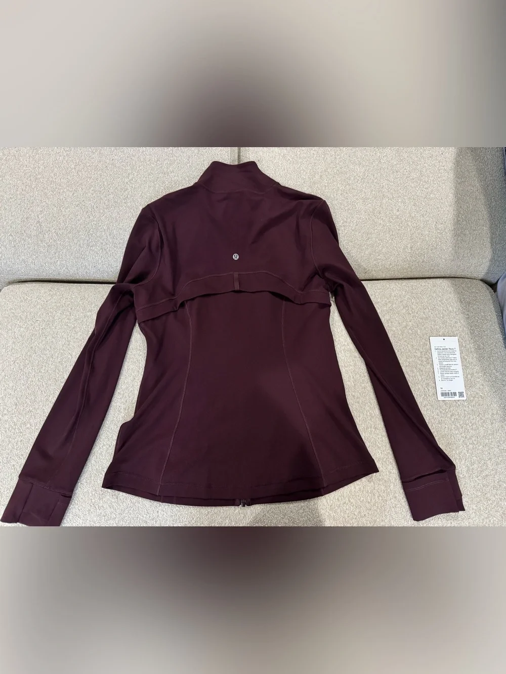 Lululemon Define Full Length Goodnight Plum Sz 14 NWOT - Picture 2 of 6